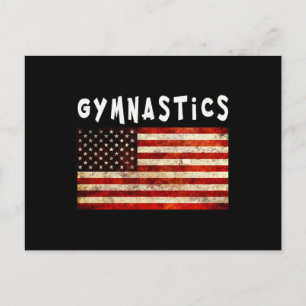 Turnvliegtuig Grunge Amerikaanse Vlag USA Briefkaart