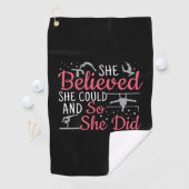 Turnvrouwen - Ze geloofde dat ze het kon Golfhanddoek (Insitu)