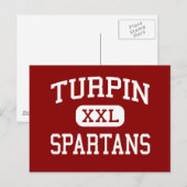 Turpin - Spartans - High School - Cincinnati Ohio Briefkaart (Voorkant / Achterkant)