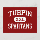 Turpin - Spartans - High School - Cincinnati Ohio Briefkaart (Voorkant)