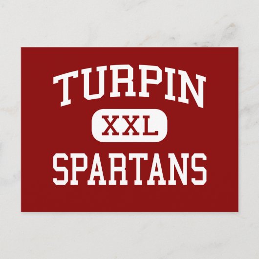 Turpin - Spartans - High School - Cincinnati Ohio Briefkaart (Voorkant)