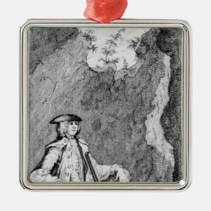Turpin terwijl hij zichzelf in een grot verborg metalen ornament