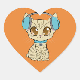 Turq Classic Heart Sticker