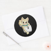 Turq Classic ronde Sticker (Envelop)