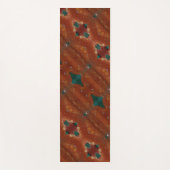 Turq & Coral Ikat Yogamat (Voorkant)