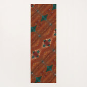 Turq & Coral Ikat Yogamat (Achterkant)