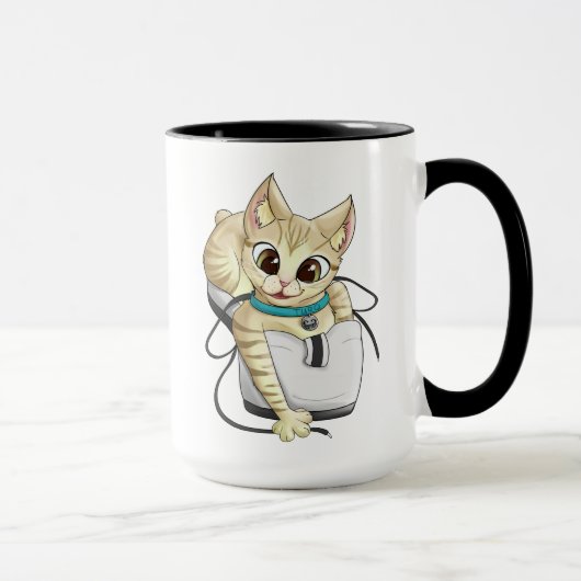 turq tweekleurige Mok (Rechts)