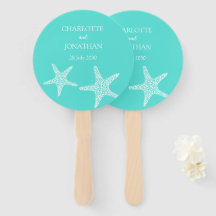 Turqoise Modern Tropical Starfish Beach Wedding