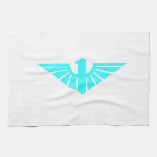 Turqoise Thunderbird Theedoek (Horizontaal)