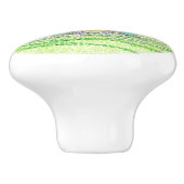 Turqoise vuurtoren keramische knop (Zijkant)