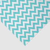 Turqoise ZigZag / Chevron Patroon Tissuepapier (Detail)