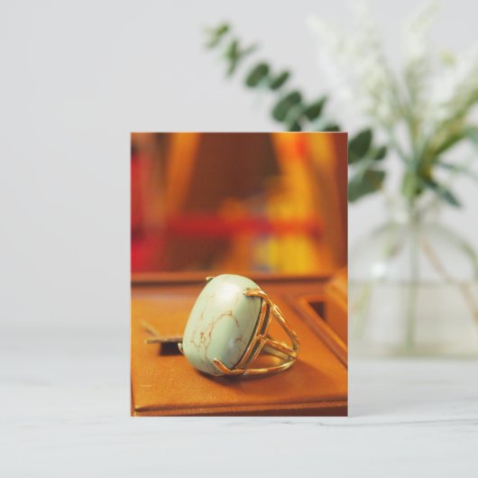 Turqouise Ring Briefkaart (Staand voorkant)