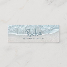 Turquioise Ocean Stud Oorbel Display Kaart Mini Visitekaartje