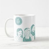 Turquoise 11oz Mok (Links)