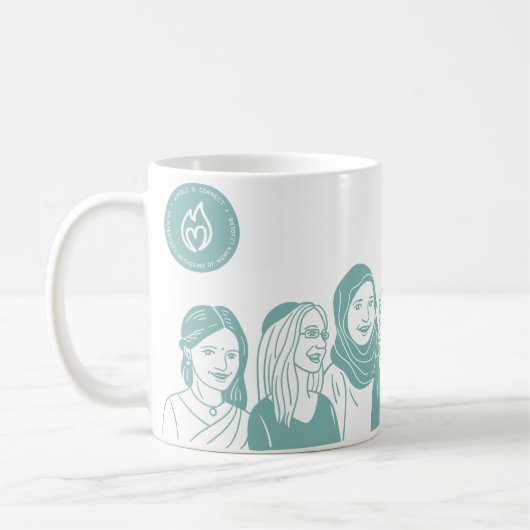 Turquoise 11oz Mok (Links)