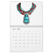 Turquoise 12 maanden 2026 Kalender (Mar 2026)