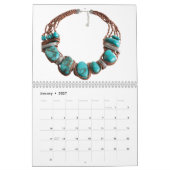 Turquoise 12 Maanden 2027 Kalender (Jan 2027)
