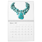 Turquoise 12 Maanden 2027 Kalender (Feb 2027)