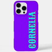 Turquoise 3D Red Moderne Naam | Grappige Neon Indi Case-Mate iPhone Case (Achterkant)