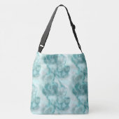 Turquoise Abstract Crossbody Tas (Achterkant)