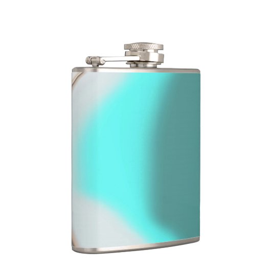 Turquoise Abstract Heupfles (Rechts)