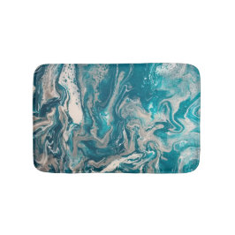 Turquoise Abstract Kleine Badmat