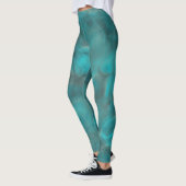 Turquoise Abstract Leggings (Links)