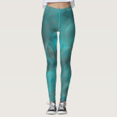 Turquoise Abstract Leggings (Voorkant)