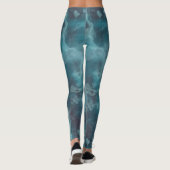 Turquoise Abstract Leggings (Achterkant)
