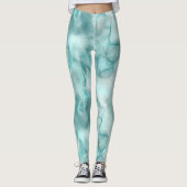 Turquoise Abstract Leggings (Voorkant)