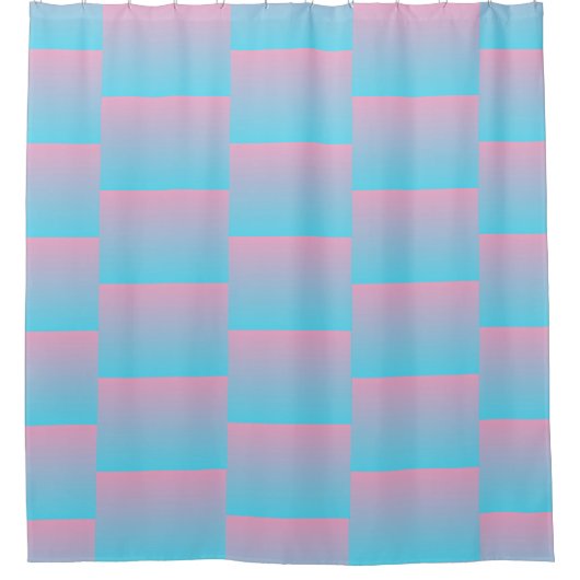 Turquoise abstract patroon Shower Curtain Douchegordijn (Voorkant)