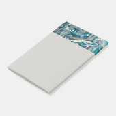 Turquoise Abstract Persoonlijke Post-it Notities 4 Post-it® Notes (Schuin)