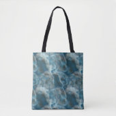 Turquoise Abstract Tote Bag (Voorkant)