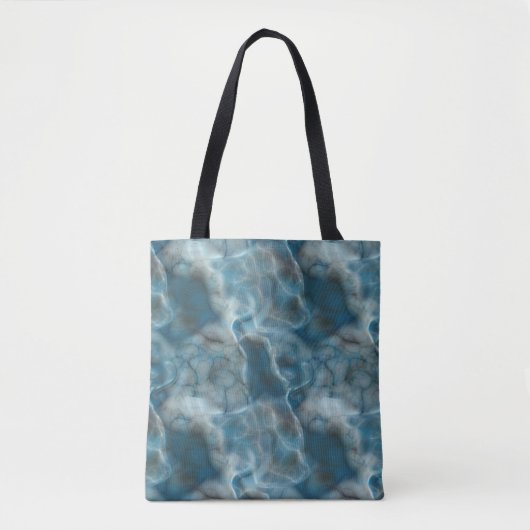 Turquoise Abstract Tote Bag (Voorkant)