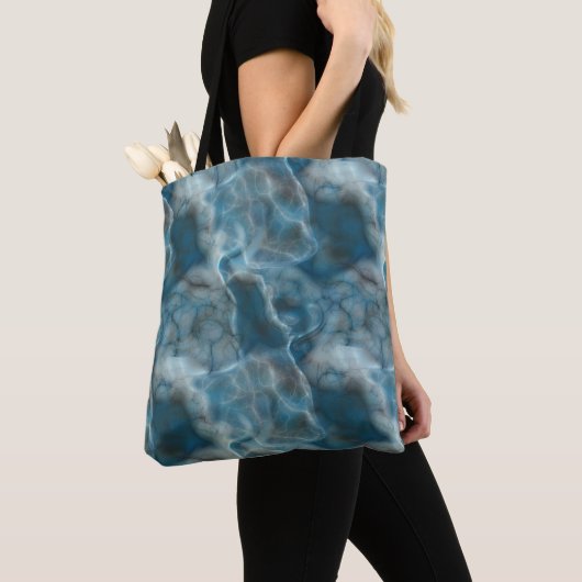 Turquoise Abstract Tote Bag (Dichtbij)
