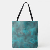 Turquoise Abstract Tote Bag (Voorkant)