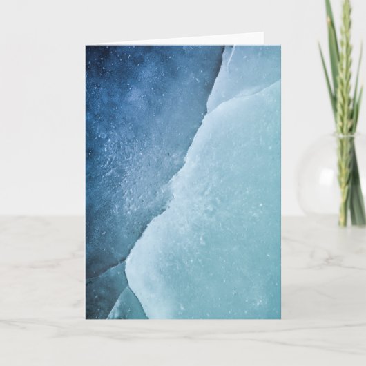 Turquoise Abstracte kunstfoto Kaart (Voorkant)