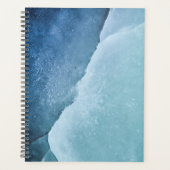 Turquoise Abstracte kunstfoto Planner (Voorkant)