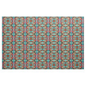 Turquoise Abstracte Stof (Yard (91,4 cm))