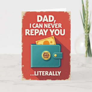 Turquoise Accessoire Papa Kaart