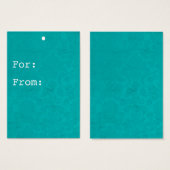 Turquoise achtergrond cadeau Labels Visitekaartjes (Voorkant /achterkant)