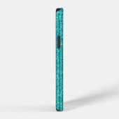Turquoise Achtergrond iPhone Hoesje (Rechterkant)
