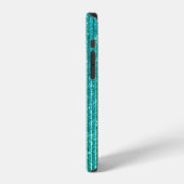 Turquoise Achtergrond iPhone Hoesje (Linkerkant)