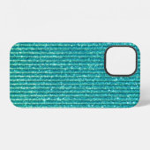 Turquoise Achtergrond iPhone Hoesje (Achterkant horizontaal)
