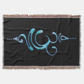 Turquoise Ademhalen Deken (Voorkant)