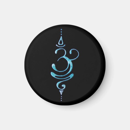 Turquoise Ademhalen Magneet (Voorkant)