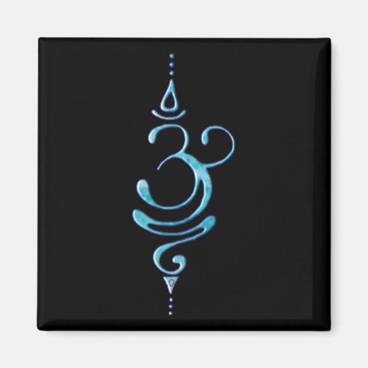 Turquoise Ademhalen Magneet (Voorkant)