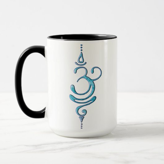 Turquoise Ademhalen Mok (Links)