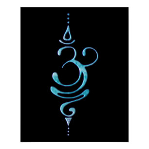 Turquoise Ademhalen Perfect Poster