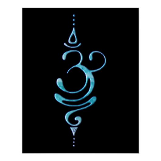 Turquoise Ademhalen Perfect Poster (Voorkant)